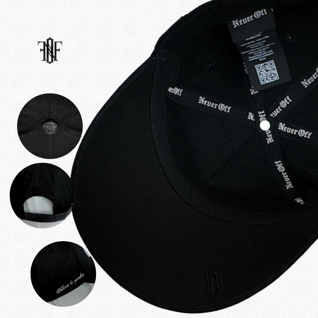 Gorra Never Off “Paradise Black