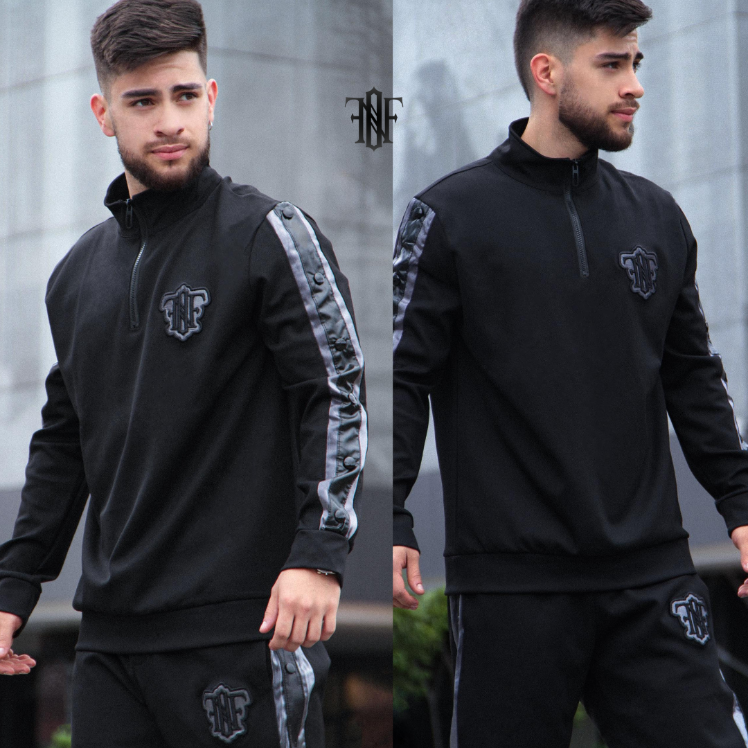 Sudadera Never Off Black Steel