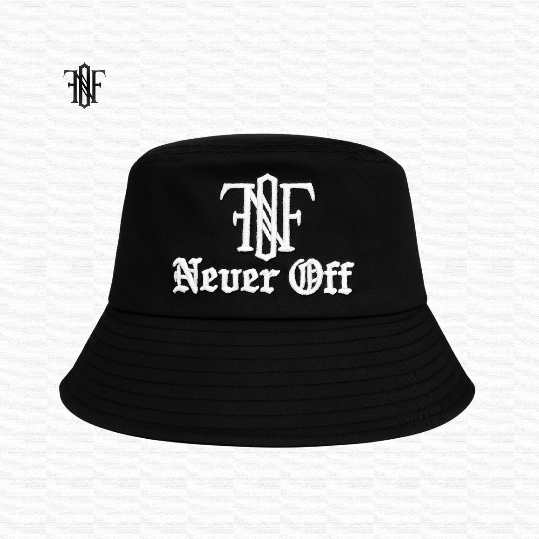 Gorro Bucket Hat Never Off – Con Aplique en plata 925 Italiana