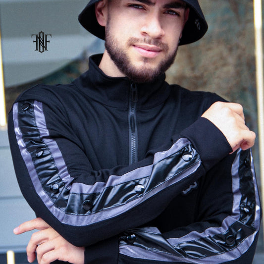 Sudadera Never Off Black Steel